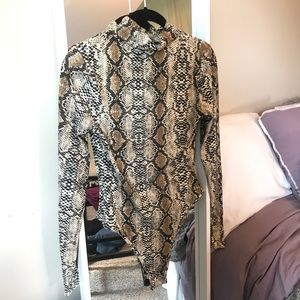 Snake skin body suit